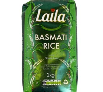 UK Laila Basmati Rice 2kg – Premium Quality Rice for Delicious Meals
