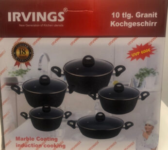 Buy Irvings Marble Coating Induction Cooking Set 10 tlg